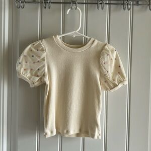 Flapdoodles Puff Sleeves Top 3T